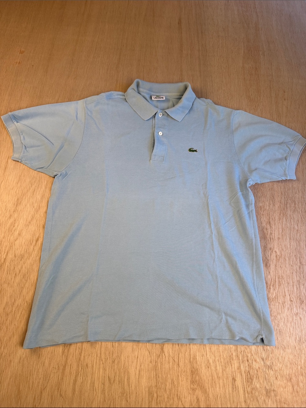 Lacoste Men’s Classic Piqué Polo Shirt Light Blue 100% Cotton Size 5 (US Large) - Picture 2 of 9